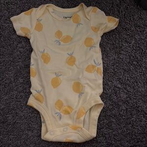 Carter's Yellow and Cream Star Bodysuit